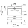 Умивальник Fancy Marble Vitold 900x455x110, білий (11190101)- Фото 4